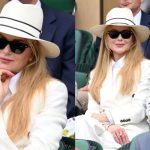 Nicole Kidman attends day fourteen of the Wimbledon Tennis Championships at the All England Lawn Tennis and Croquet Club on July 13, 2025, in London.