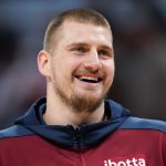 Nikola Jokic emotionally celebrates after his horse wins race