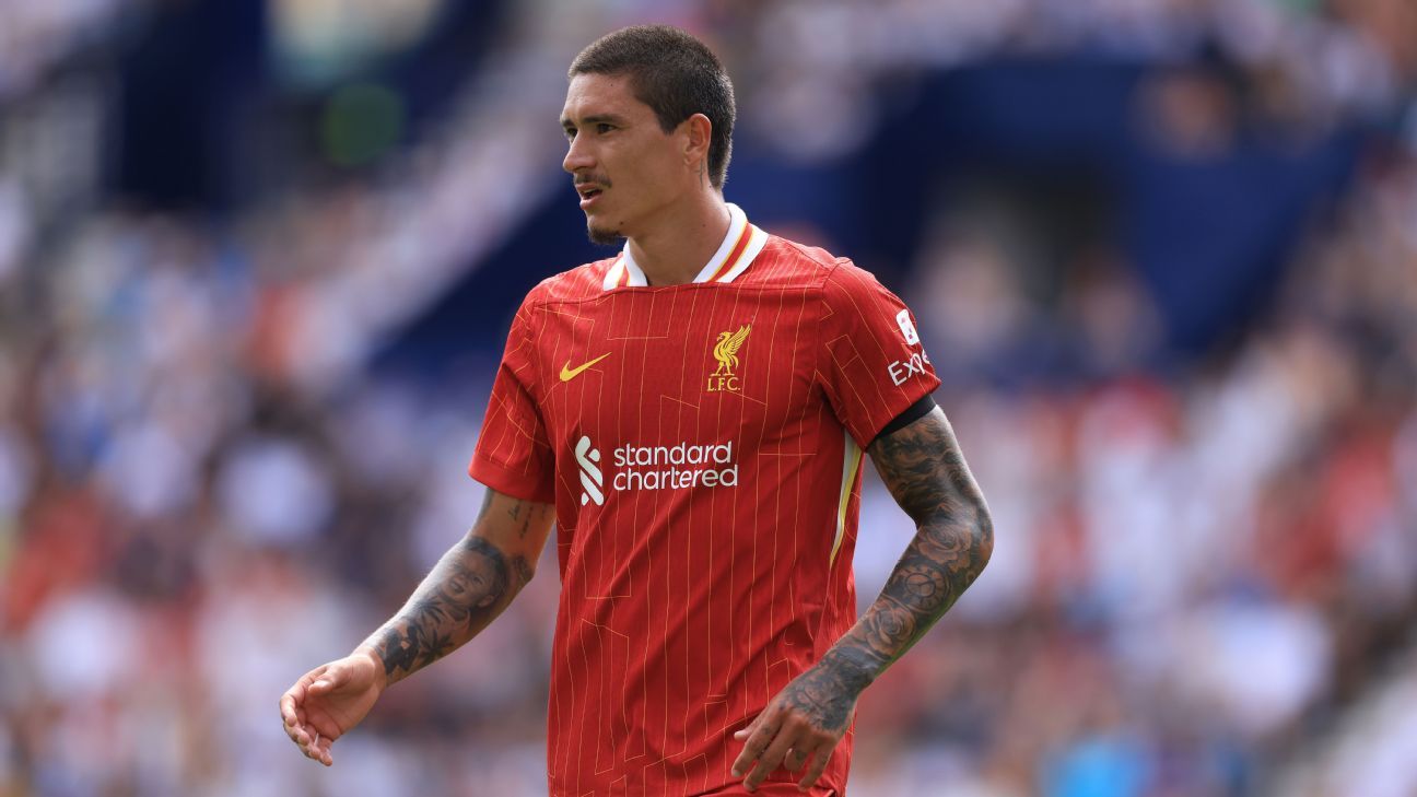 Núñez scores 14-minute hat trick as Liverpool beat Stoke 5-0