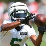 Garrett Wilson in practice