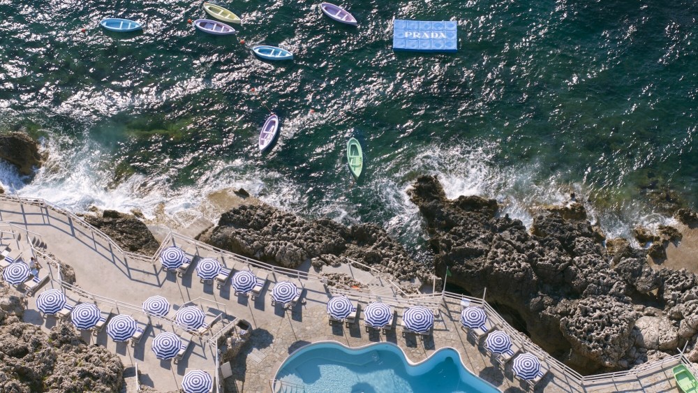 Prada Recreates Spring 2025 Ad Campaign With Takeover in Capri