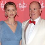 Princess Charlene of Monaco and Prince Albert II of Monaco attend the 76th Red Cross Ball on July 12, 2025, in Monaco.