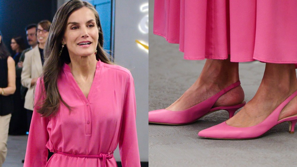 Queen Letizia Revives Barbiecore Trend in Pink Shoes at Royal Event