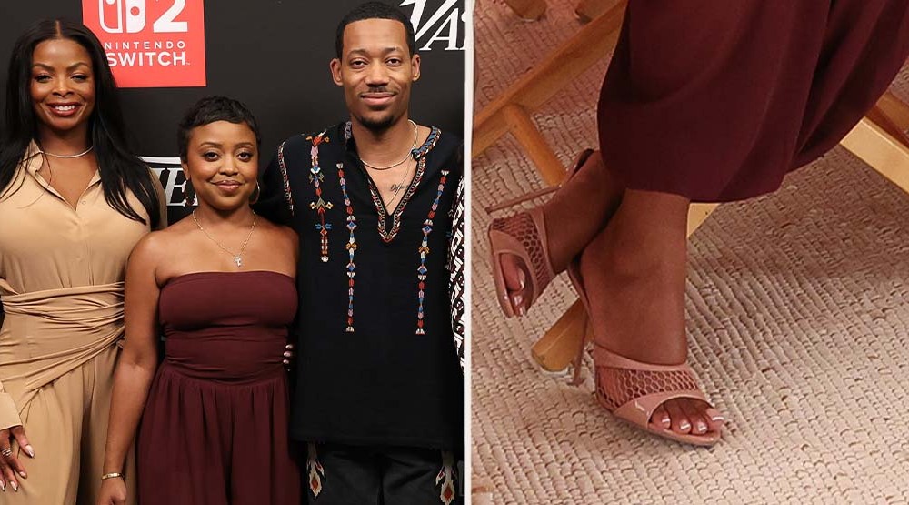 Quinta Brunson Wears Mesh Paris Texas Mules at Comic-Con 2025