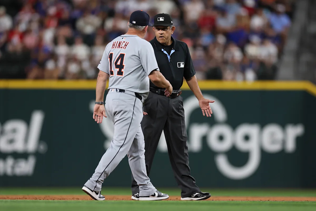 Rangers DH Kyle Higashioka almost put out twice by Tigers All-Stars in strange sequence
