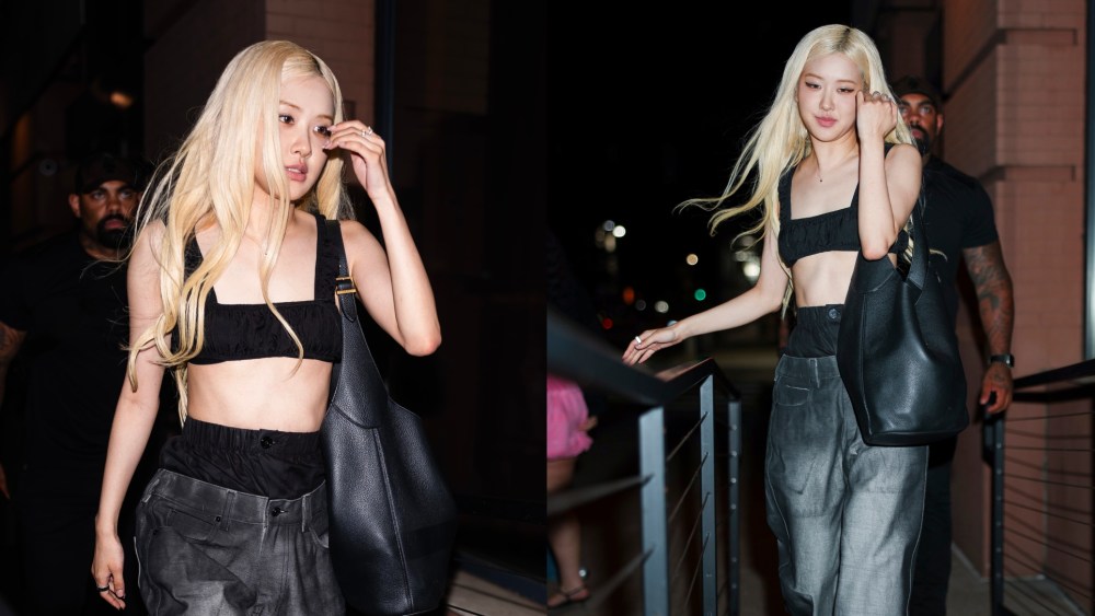 Rosé Takes on the Exposed Underwear Trend in New York City