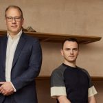 CEO Andrew Bromley, left, pictured with the brand's new creative director Daniel Beardsworth-Shaw.