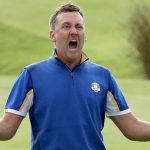during the final day singles matches of the 2018 Ryder Cup at Le Golf National on September 30, 2018 in Paris, France.