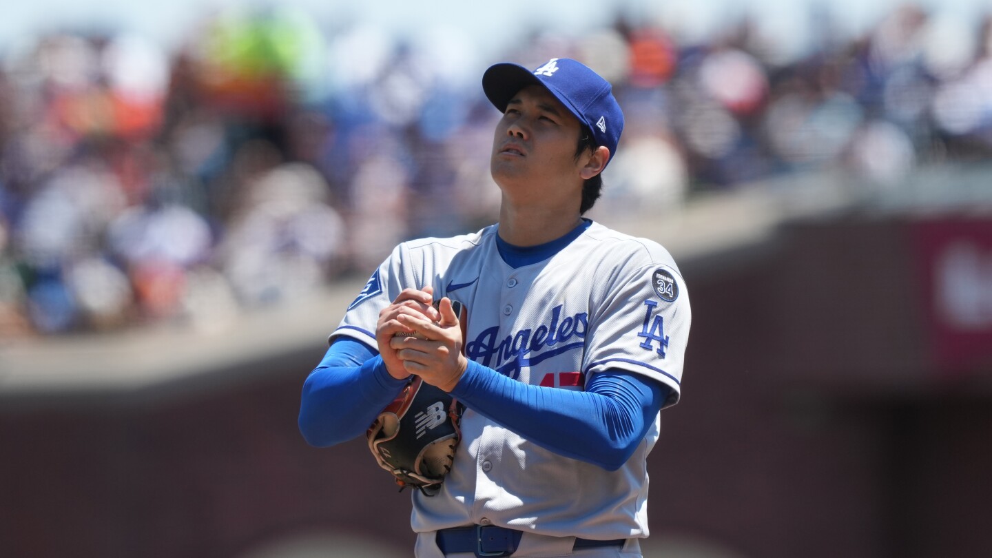 Shohei Ohtani pitches three scoreless innings in game against Giants