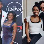 Simone Biles and her husband, Chicago Bears safety Jonathan Owens; Biles and Zac Posen.