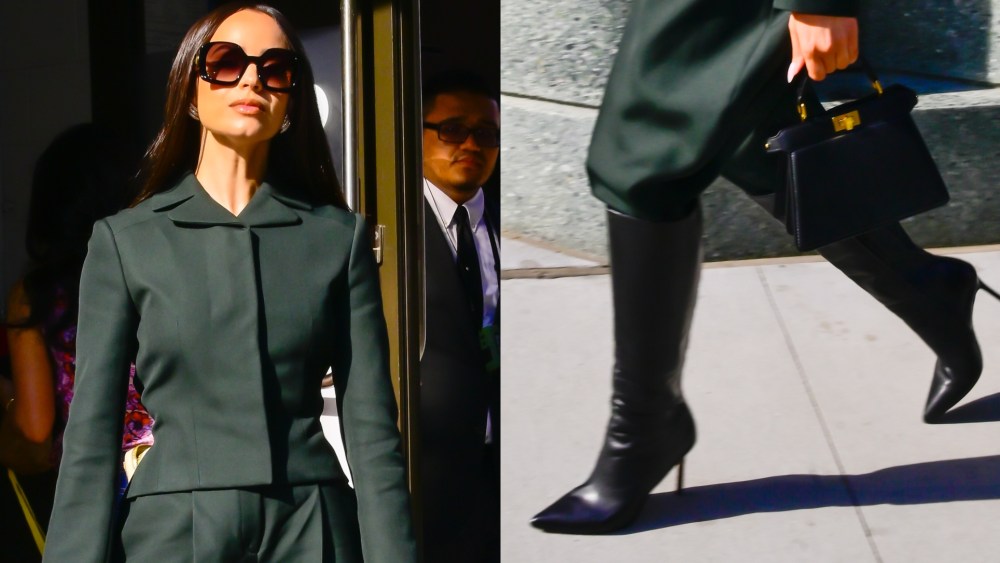 Sofia Carson’s Black Boots Are Defying New York City’s Heatwave