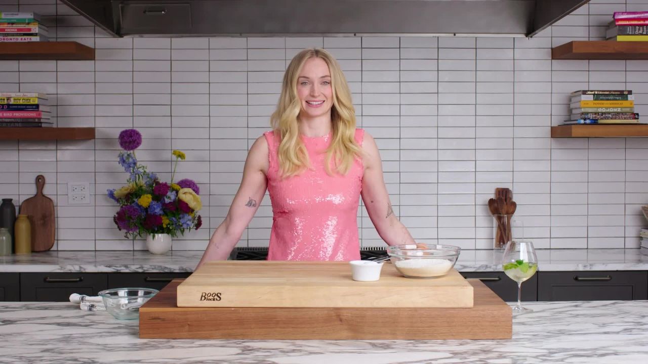 Sophie Turner Talks Motherhood and Reuniting With ‘Game of Thrones’ Co-Star Kit Harington—All While Making Parmesan Pasta