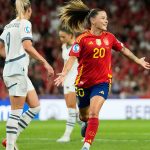 Spain's Claudia Pina made it 2-0 with a stunning strike from distance