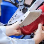shoe production, women's shoe production, large-scale shoe production machine