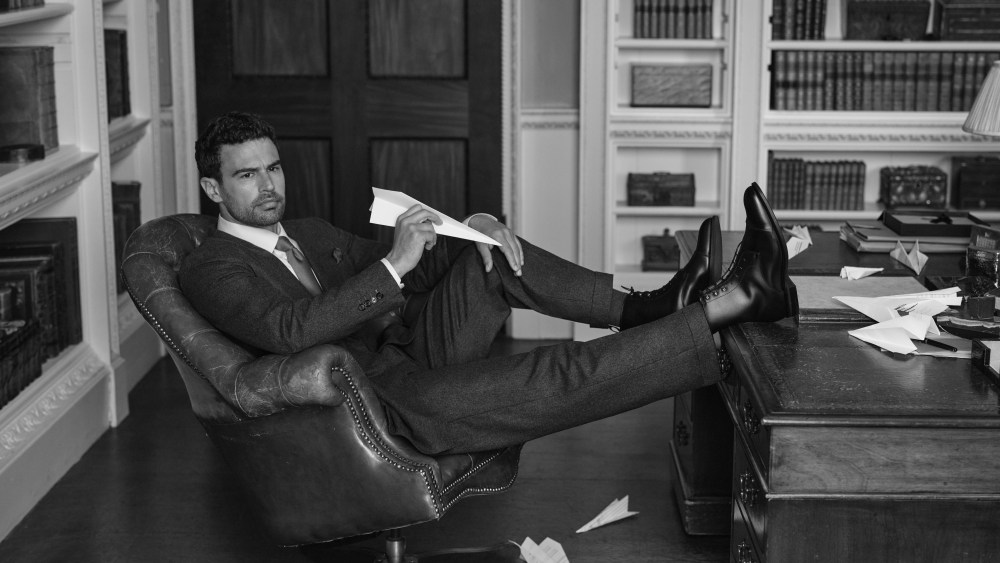 Theo James Means Business in Church’s Campaign