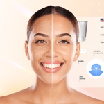 SPF Truth Booth uses AI to imagine what a user may look like with and without SPF use.