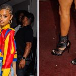 Tyla wears Alaïa gladiator-style heels in Berlin ahead of her Monday night performance.
