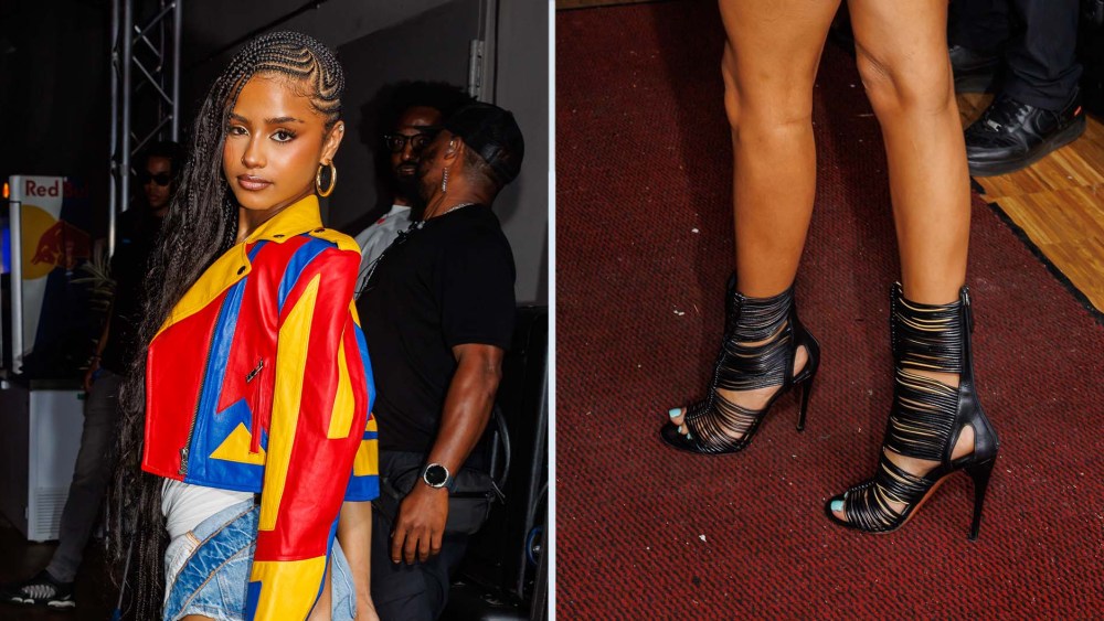 Tyla Wears Alaïa Gladiator Sandals Ahead of Maaya Berlin Performance
