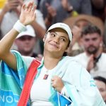Emma Raducanu walks off Centre Court after losing to Aryna Sabalenka