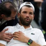 Grigor Dimitrov was forced to retire when leading Jannik Sinner in the men's singles at Wimbledon 2025