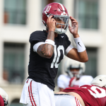 Alabama QBs Ty Simpson and Jalen Milroe