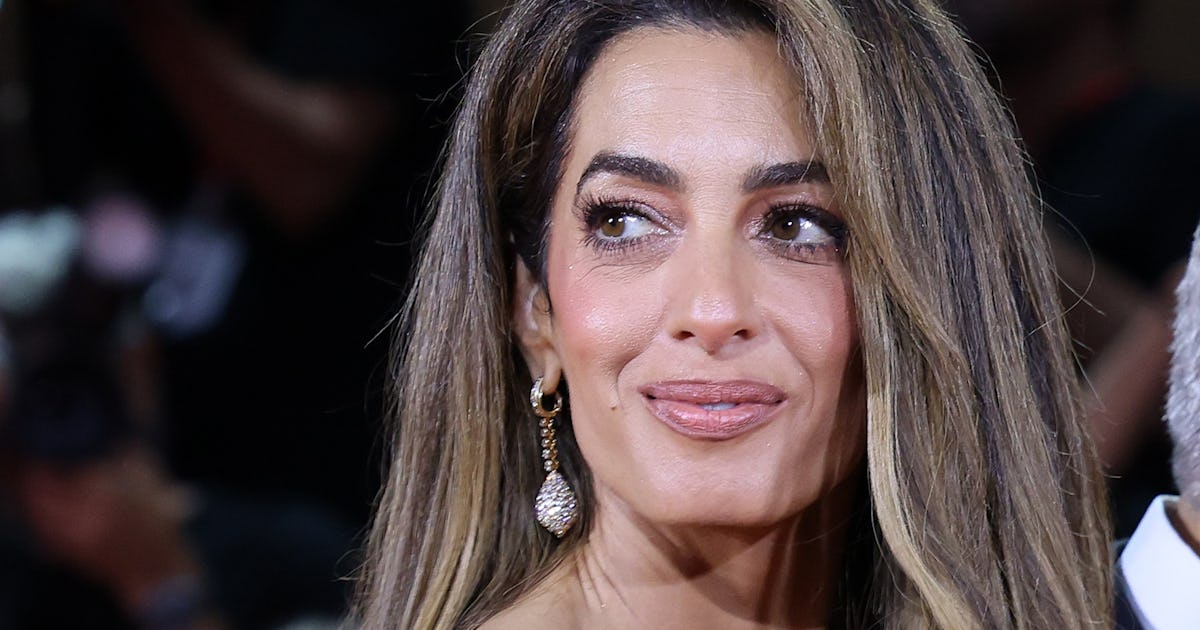 Amal Clooney Shines In Sequin Dress In Lake Como