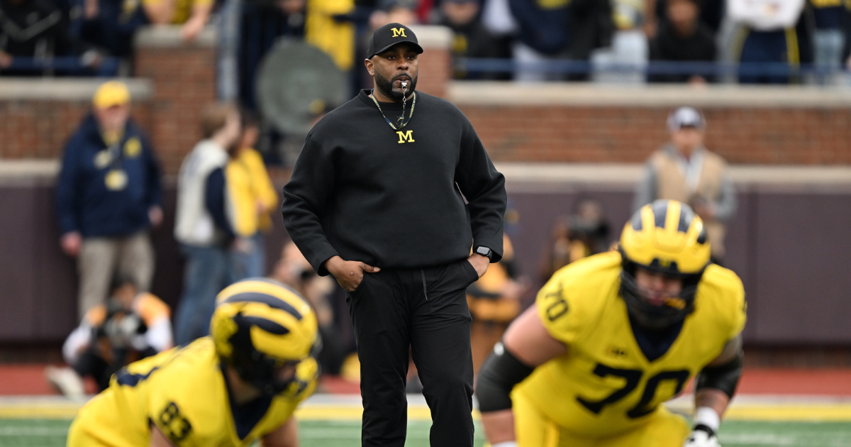 Andrew Babalola injury reaction, Michigan vs. NCAA