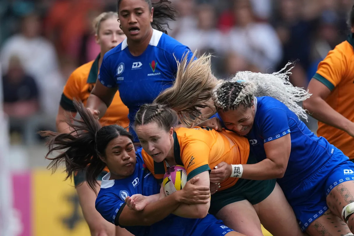 Australia thrashes Samoa 73-0 in record Women’s Rugby World Cup win