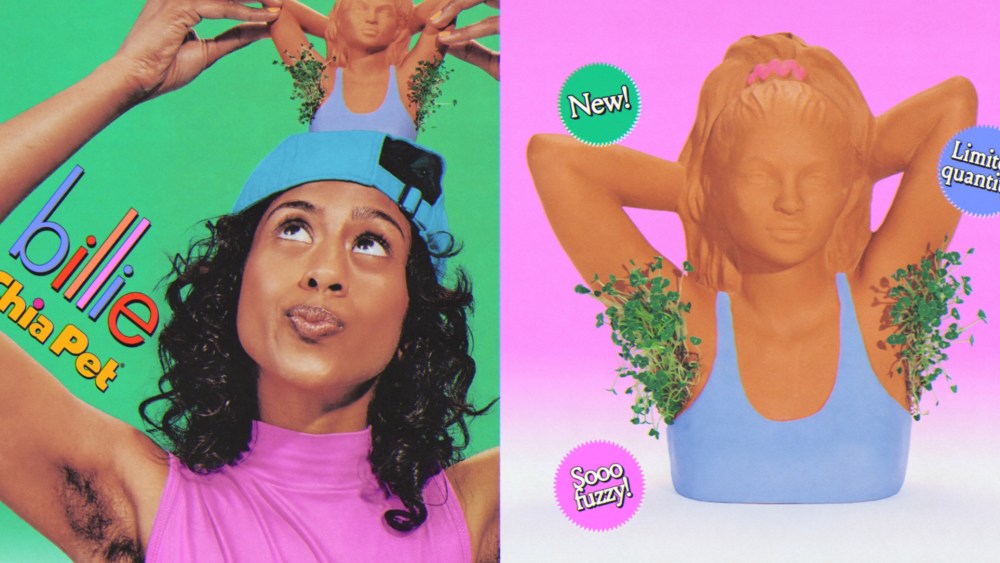 Billie’s Armpit Hair Chia Pet Promotes Body Hair Advocacy