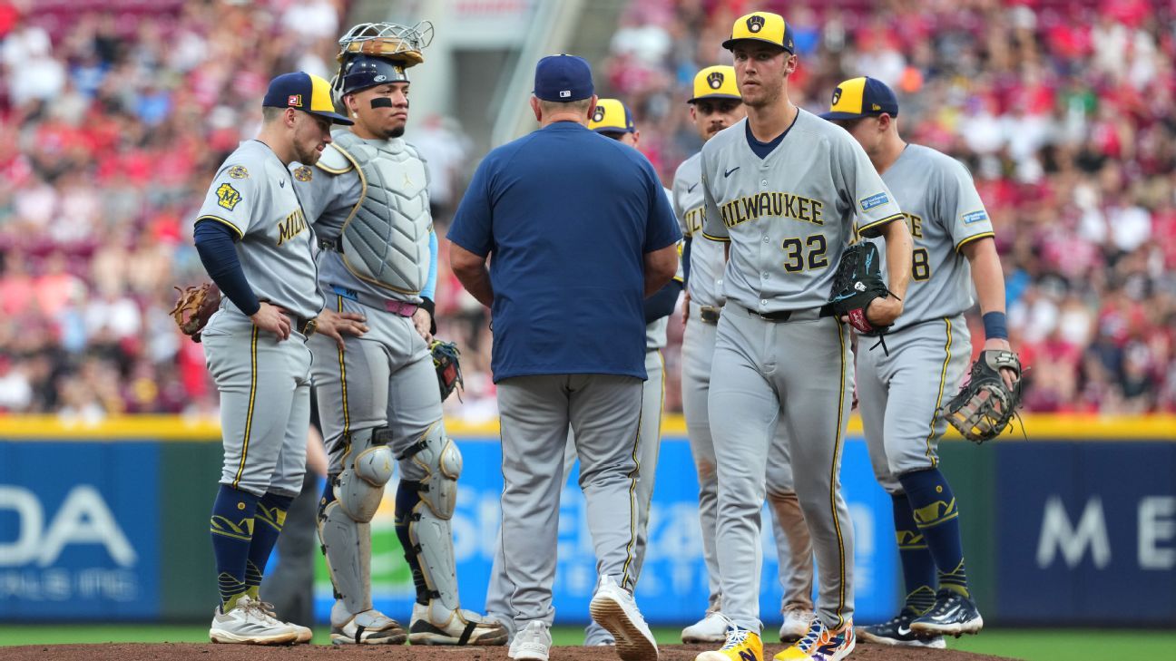 Brewers’ Jacob Misiorowski hit hard after being activated