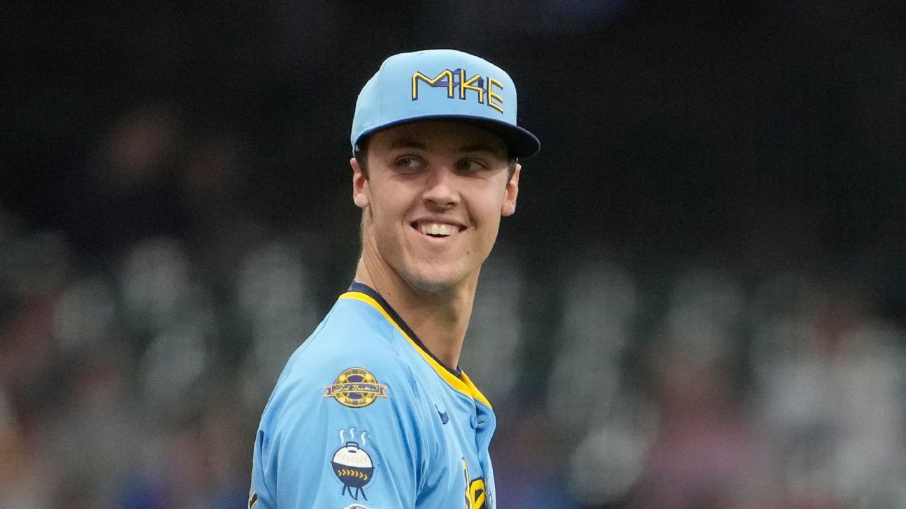 Brewers’ Misiorowski pulls rare Pokémon Charizard card after win