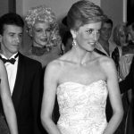 Princess Diana in a Catherine Walker dress at the Savoy Centenary Ball, 1989.