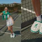 Brunch and Prince Tennis collaborated on a collection featuring cable-knit slippers and more products. Hallie Batchelder stars in the campaign.