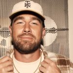 Travis Kelce in a look from his new collection with American Eagle.