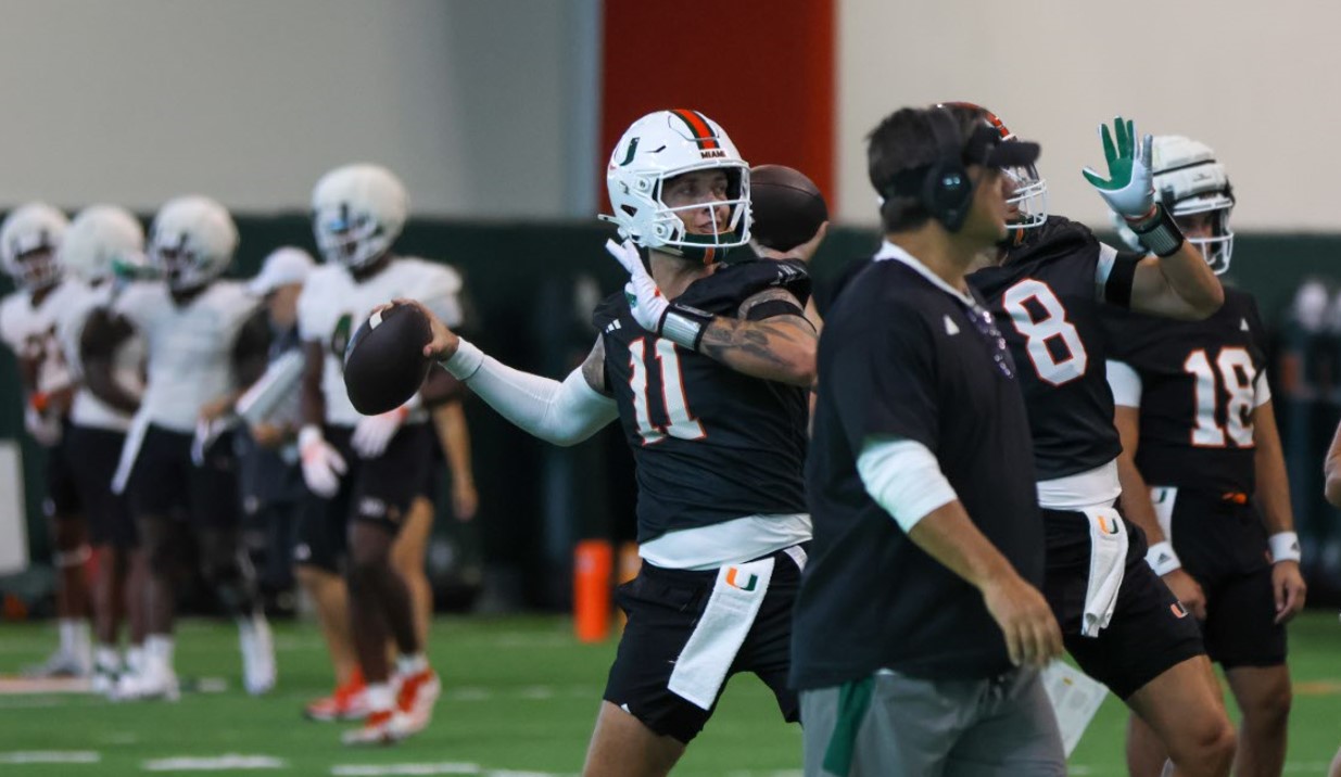 Canes return to practice field today for fall drills