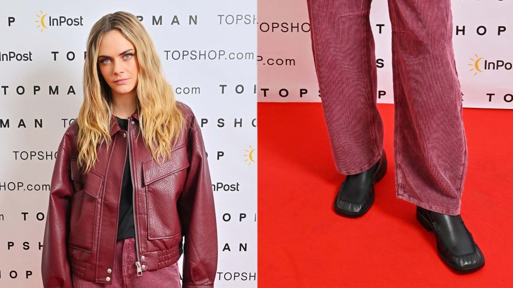 Cara Delevingne Marks Topshop’s London Return in Ruched Clover Loafers