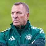 GLASGOW, SCOTLAND - AUGUST 08: Celtic Manager Brendan Rodgers during a Celtic training session at Lennoxtown Training Centre, on August 08, 2025, in Glasgow, Scotland. (Photo by Craig Williamson / SNS Group)