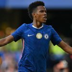 Estevao celebrates after scoring the opening goal Chelsea's pre-season friendly against Bayer Leverkusen