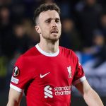 Diogo Jota in action for Liverpool in the Europa League match against Atalanta