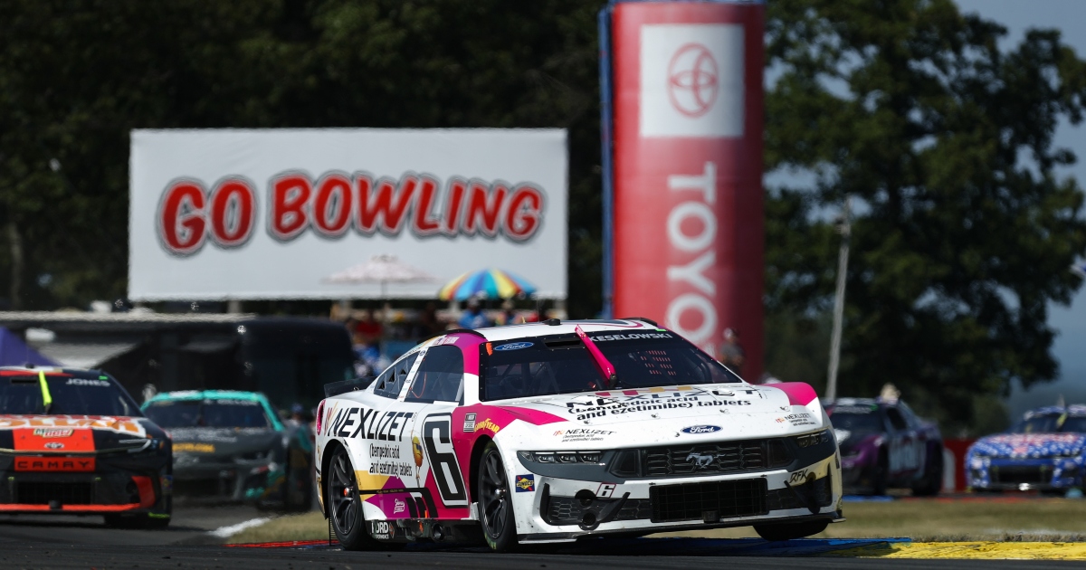 Denny Hamlin reacts to Brad Keselowski going after Carson Hocevar at Watkins Glen