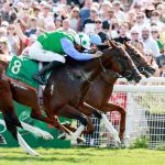Diego Velazquez wins The Aga Khan Studs Prix Jacques le Marois (Group 1) in Deauville, France, 17/08/2025, photo: Zuzanna Lupa