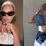 Elsa Hosk models designer jewelry and handbags for her capsule collection with Reklaim.