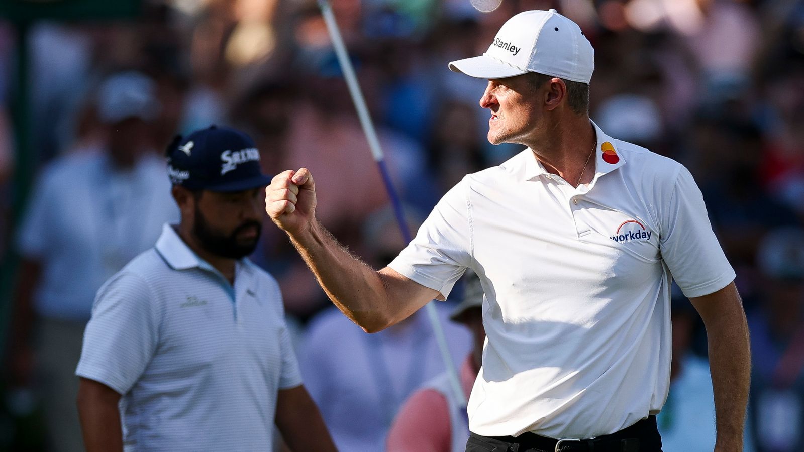 FedExCup Playoffs: Justin Rose claims St Jude Championship on third play-off hole against JJ Spaun after Tommy Fleetwood fades | Golf News