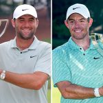 Scottie Scheffler and Rory McIlroy (David J. Griffin/Icon Sportswire via AP Images, AP Photo/Steve Helber)