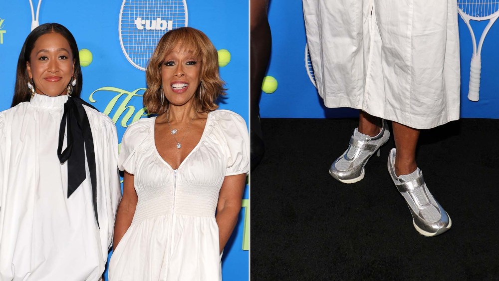 Gayle King Lights Up NYC Premiere in Sneex’s Silver Hy-Heel Sneaker