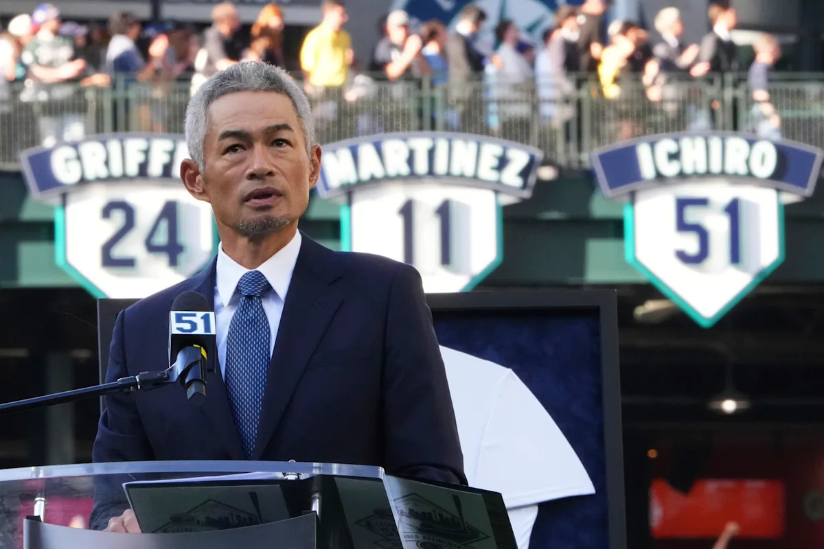 Hall of Famer Ichiro Suzuki joins Mariners legends with No. 51 retirement