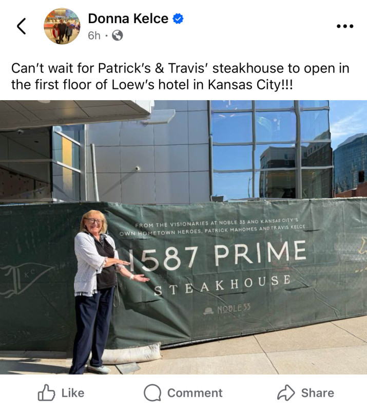 How Donna Kelce Really Feels About Travis Kelce and Patrick Mahomes' Big Investment