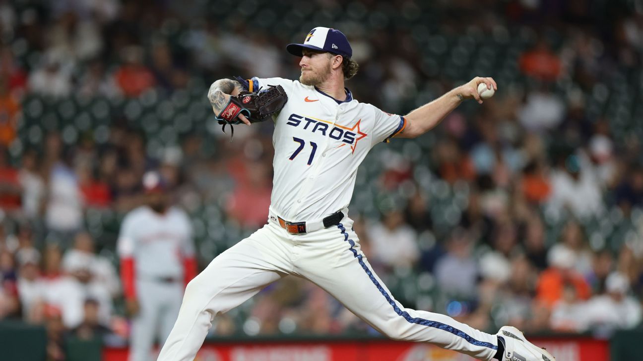 Injured Astros closer Josh Hader aiming for postseason return