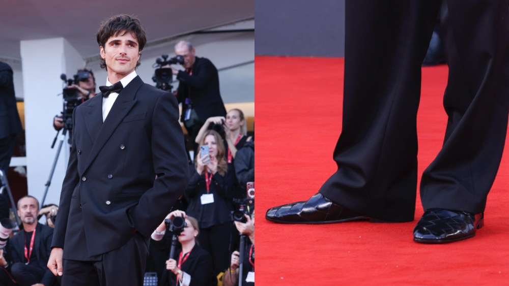 Jacob Elordi Sports Bottega Veneta Flats at the Venice Film Festival