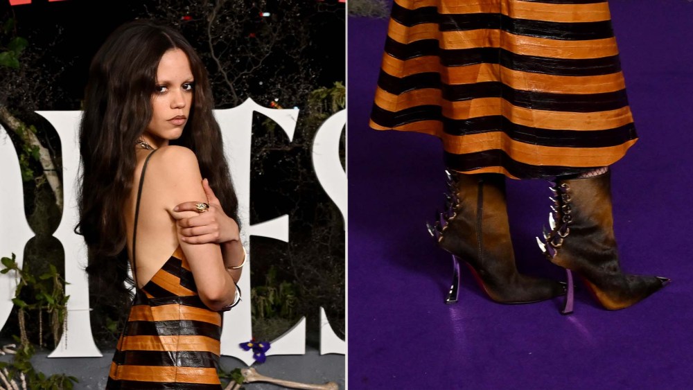Jenna Ortega’s Spiked Louboutin Boots Bring Gothic Bite to Sydney